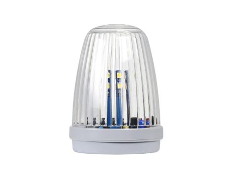 Lampa LED Proxima KOGUT BIAŁA z anteną 433.92 MHz (12-24V AC/DC lub 230V AC) świeci na żółto