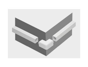 Osprzęt do listew elektroinstalacyjnych, narożnik zewnętrzny BIAŁY NZ 20x14 (1szt.)