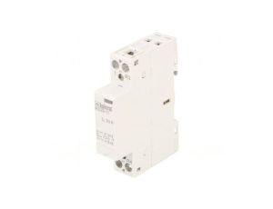 Stycznik 2-biegunowy instalacyjny 20A 24VAC,24VDC NC + NO 30.046.025
