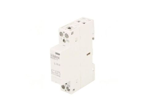 Stycznik 2-biegunowy instalacyjny 20A 24VAC,24VDC NC + NO 30.046.025
