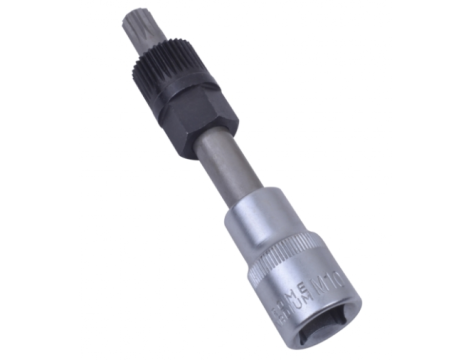 QUATROS KLUCZ DO ALTERNATORA 1/2" M10 Z NASADKĄ 33 ZĘBY L=110MM