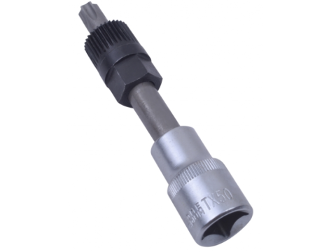 QUATROS KLUCZ DO ALTERNATORA 1/2" T50 Z NASADKĄ 33 ZĘBY L=110MM