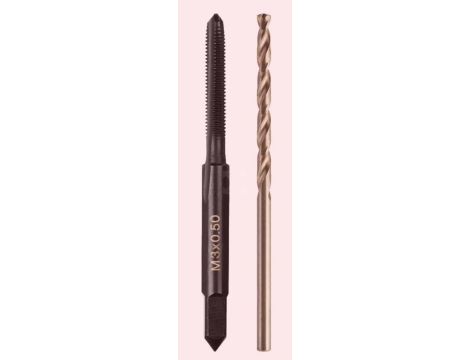 MILWAUKEE GWINTOWNIK M3-0.5mm+WIERTŁO 2.5mm