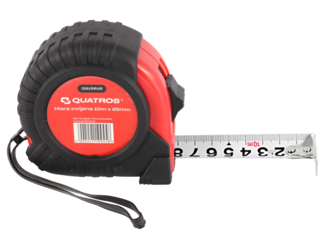 QUATROS MIARA ZWIJANA 10M X 25MM