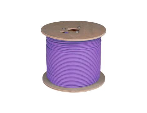 Kabel sieciowy F/UTP kat.6 skrętka 4x2x0,57mm wewnętrzny Dca bezhalogenowy LSOH fioletowy Molex /500m/