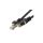 Patchcord S/FTP kat.7 PiMF kabel sieciowy LAN 2x RJ45 linka LSOH czarny 25m NEKU