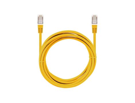 Patchcord S/FTP kat.7 PiMF kabel sieciowy LAN 2x RJ45 linka LSOH żółty 1m NEKU