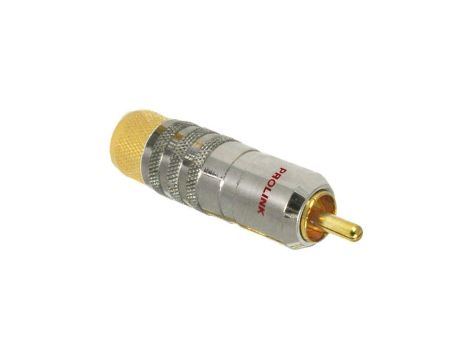 PROLINK Premium TRC-017 Wtyk RCA Cinch na kabel do 6,3mm pozłacany czerwony