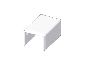 Końcówka listwy LHD 25x20mm biały KOPOS