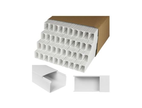 Listwa elektroinstalacyjna kanał kablowy BKK 40x25mm korytko z pokrywą KARTON=80m (40szt) NEKU