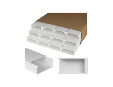 Listwa elektroinstalacyjna kanał kablowy BKK 100x40mm korytko z pokrywą KARTON=28m (14szt) NEKU