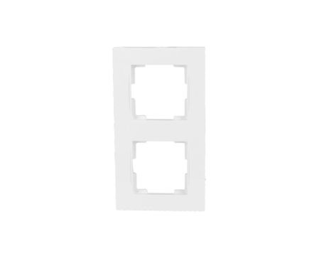 Ramka podwójna biała pionowa 4/M/22208002201