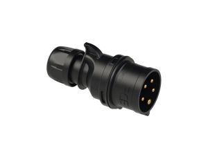 Wtyczka siłowa 5p 32A 400V przenośna IP44 czarna SHARK PCE na kabel