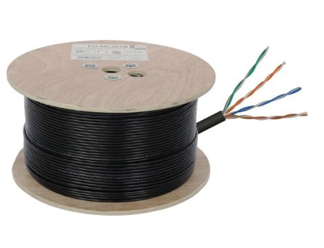 PU-NC301B Skrętka komputerowa, U/UTP, cat 5e, 24AWG, Cu, Fca, 500m (zewnętrzna) PULSAR