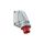 Wtyczka siłowa 5p 63A 400V stała odbiornikowa IP67 POWER TWIST PCE do obudowy