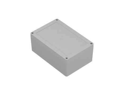 Obudowa plastikowa ZP180.120.75 jasny dół - bezbarwna góra z tulejkami mosiężnymi ABS-PC - ZP180.120.75Jp TM ABS-PC