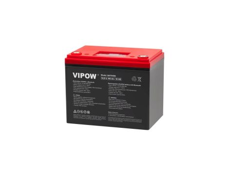 Akumulator LiFePO4 (litowo-żelazowo-fosforanowy) 12,8V 100Ah z układem BMS, wyświetlaczem LCD i Bluetooth Vipow