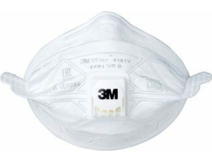 3M PÓŁMASKA  VFLEX 9161 FFP1 op.15 szt.. Z ZAWORKIEM