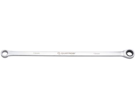 QUATROS KLUCZ OCZKOWY BARDZO DŁUGI Z GRZECHOTKĄ 90 ZĘBÓW 13MM L=346MM