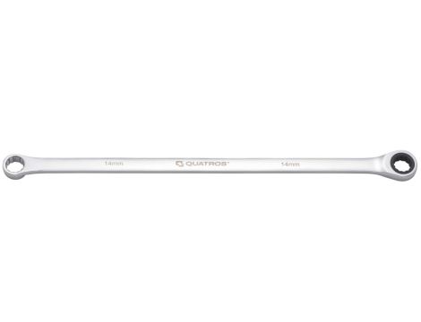 QUATROS KLUCZ OCZKOWY BARDZO DŁUGI Z GRZECHOTKĄ 90 ZĘBÓW 14MM L=367MM