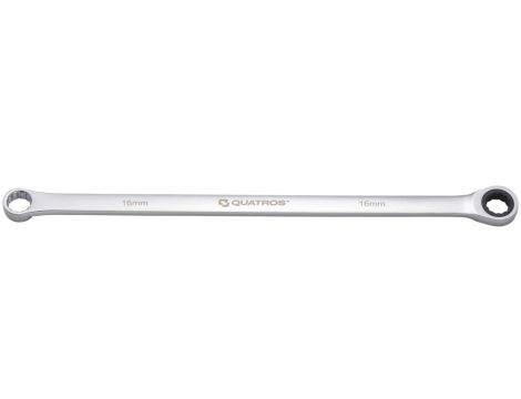 QUATROS KLUCZ OCZKOWY BARDZO DŁUGI Z GRZECHOTKĄ 90 ZĘBÓW 16MM L=390MM