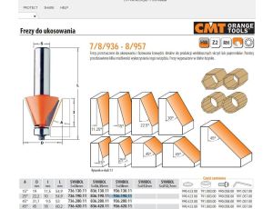 CMT FREZ HM A=25 D=22,2 I=10 S=8 DO UKOSOWANIA, ŁOŻYSKO