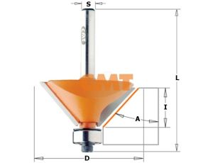 CMT FREZ HM A=45 D=45 I=18 S=8 DO UKOSOWANIA, ŁOŻYSKO. - image 2