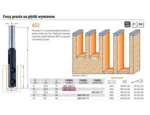 CMT FREZ HM D=12 I=39,5 L=90 S=8 Z=1 PROSTY NA PŁYTKI WYMIENNE - image 2