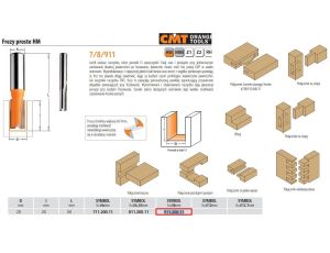 CMT FREZ HM D=20 I=20 L=50 S=8 PROSTY, KRÓTKI