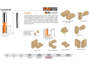 CMT FREZ HM D=22 I=20 L=57,2 S=8 PROSTY, KRÓTKI - image 2
