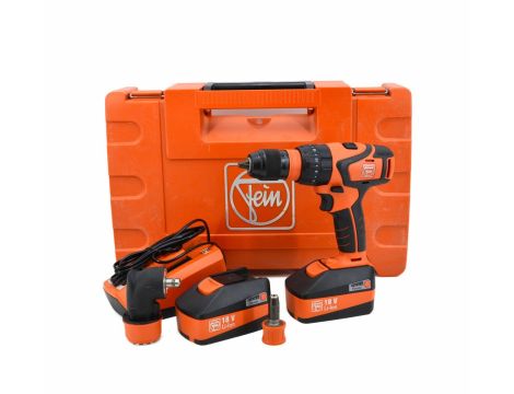 FEIN WIERTARKO-WKRĘTARKA AKU ASB18QC 2x18V/5ah+ALG80+GŁOWICA KĄT+UCHWYT BITÓW