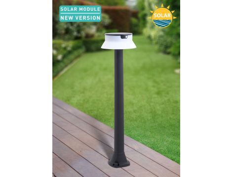Oprawa ogrodowa Solar JOSEPHA Fumagalli Moduł LED z czujnikiem ruchu PIR 4K 280lm CLEAR REFL 800 mm IP 55 czarny / tworzywo sztuczne - 3