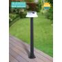 Oprawa ogrodowa Solar JOSEPHA Fumagalli Moduł LED z czujnikiem ruchu PIR 4K 280lm CLEAR REFL 800 mm IP 55 czarny / tworzywo sztuczne - 4