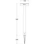 Oprawa ogrodowa Solar FIORINA Fumagalli Moduł LED z czujnikiem ruchu PIR 4000K 280lm 560 mm IP 55  czarny / tworzywo sztuczne - 7