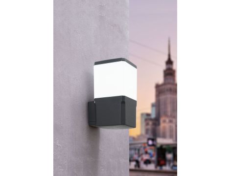 Oprawa elewacyjna VIRGILIO APPLIQUE OPAL Fumagalli E27 A60 LED CCT 11W 3000K/4000K/6500K SET IP55 230V czarny / tworzywo sztuczne - 3