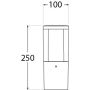 Oprawa ogrodowa CARLO CLEAR Fumagalli GU10 LED CCT 4,8W 250 mm 2700K/4000K/6500K SET IP55 230V czarny / tworzywo sztuczne - 7