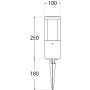 Oprawa ogrodowa CARLO SPIKE CLEAR Fumagalli GU10 LED CCT 4,8W 250 mm 2700K/4000K/6500K SET IP55 230V czarny / tworzywo sztuczne - 4