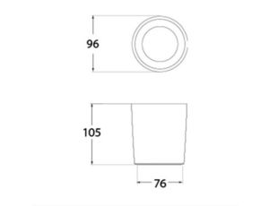 Oprawa sufitowa LIVIA 90 FROSTED Fumagalli GU10 LED CCT 4,8W 90mm 625lm 2700K/4000K SET IP55 230V biały / tworzywo sztuczne - image 2