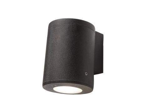 Oprawa elewacyjna FRANCA 90-1L WALL FROSTED Fumagalli GU10 LED CCT 4,8W 128 mm 2700K/4000K SET IP55 230V czarny / tworzywo sztuczne