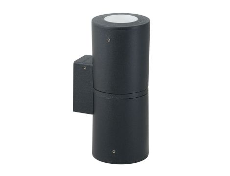 Oprawa elewacyjna FRANCA 90-2L WALL FROSTED Fumagalli GU10 LED CCT 2x4,8W 240 mm 2700K/4000K SET IP55 góra/dół 230V czarny / tworzywo sztuczne - 2