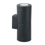 Oprawa elewacyjna FRANCA 90-2L WALL FROSTED Fumagalli GU10 LED CCT 2x4,8W 240 mm 2700K/4000K SET IP55 góra/dół 230V czarny / tworzywo sztuczne - 3
