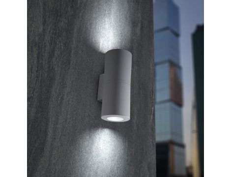 Oprawa elewacyjna FRANCA 90-2L WALL FROSTED Fumagalli GU10 LED CCT 2x4,8W 240 mm 2700K/4000K SET IP55 góra/dół 230V biały / tworzywo sztuczne - 2