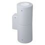 Oprawa elewacyjna FRANCA 90-2L WALL FROSTED Fumagalli GU10 LED CCT 2x4,8W 240 mm 2700K/4000K SET IP55 góra/dół 230V biały / tworzywo sztuczne - 2