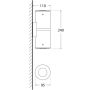 Oprawa elewacyjna FRANCA 90-2L WALL FROSTED Fumagalli GU10 LED CCT 2x4,8W 240 mm 2700K/4000K SET IP55 góra/dół 230V biały / tworzywo sztuczne - 6