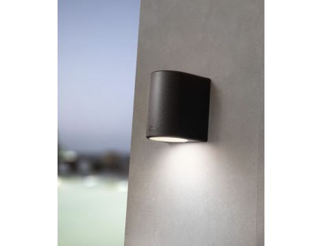 Oprawa elewacyjna MARTA 160-1L FROSTED Fumagalli GX53 LED CCT 10W 192 mm 3000K/4000K/6500K SET IP55 230V czarny / tworzywo sztuczne - 2