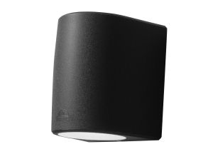 Oprawa elewacyjna MARTA 160-2L FROSTED Fumagalli GX53 LED CCT 2x3W 192 mm 3000K/4000K/6500K SET IP55 góra/dół 230V czarny / tworzywo sztuczne