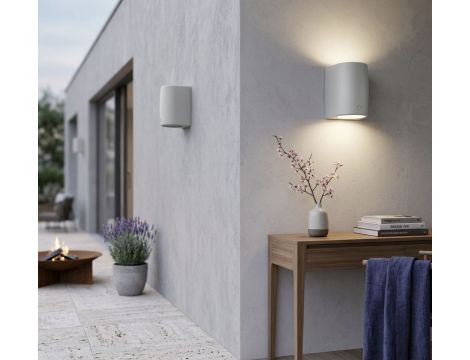 Oprawa elewacyjna MARTA 160-2L FROSTED Fumagalli GX53 LED CCT 2x10W 192 mm 3000K/4000K/6500K SET IP55 góra/dół 230V biały / tworzywo sztuczne - 6