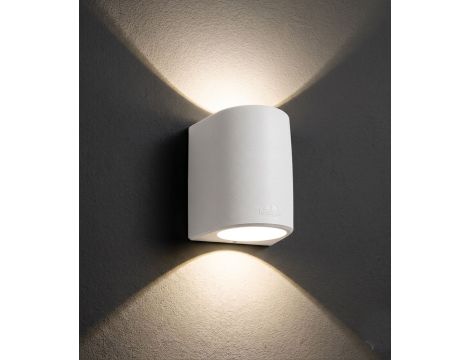 Oprawa elewacyjna MARTA 160-2L FROSTED Fumagalli GX53 LED CCT 2x10W 192 mm 3000K/4000K/6500K SET IP55 góra/dół 230V biały / tworzywo sztuczne - 2