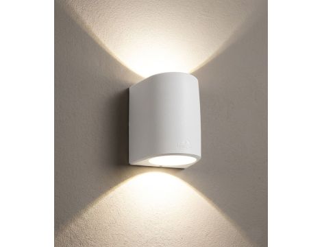Oprawa elewacyjna MARTA 160-2L FROSTED Fumagalli GX53 LED CCT 2x10W 192 mm 3000K/4000K/6500K SET IP55 góra/dół 230V biały / tworzywo sztuczne - 7