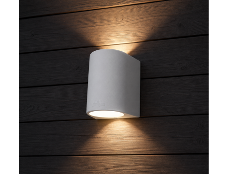 Oprawa elewacyjna MARTA 160-2L FROSTED Fumagalli GX53 LED CCT 2x10W 192 mm 3000K/4000K/6500K SET IP55 góra/dół 230V biały / tworzywo sztuczne - 3